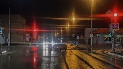 Водитель Hyundai Solaris совершила наезд на пешехода на перекрёстке в Губкине 