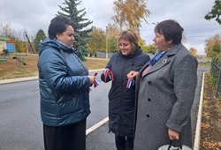 Акция «Единством сильна — Россия!» прошла в селе Сапрыкино губкинской территории 